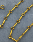 Gold-Plated Rice Bead Chain Necklace