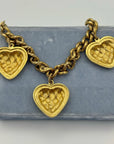 Gold-Tone Heart Charm Bracelet, couture spirit
