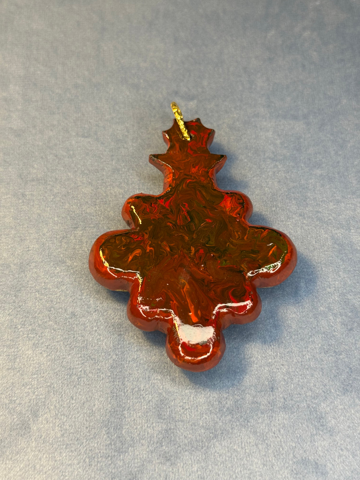 Handcraft red golden cameo pendant