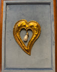 Insane XXL Pearly Heart Brooch