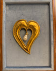 Insane XXL Pearly Heart Brooch