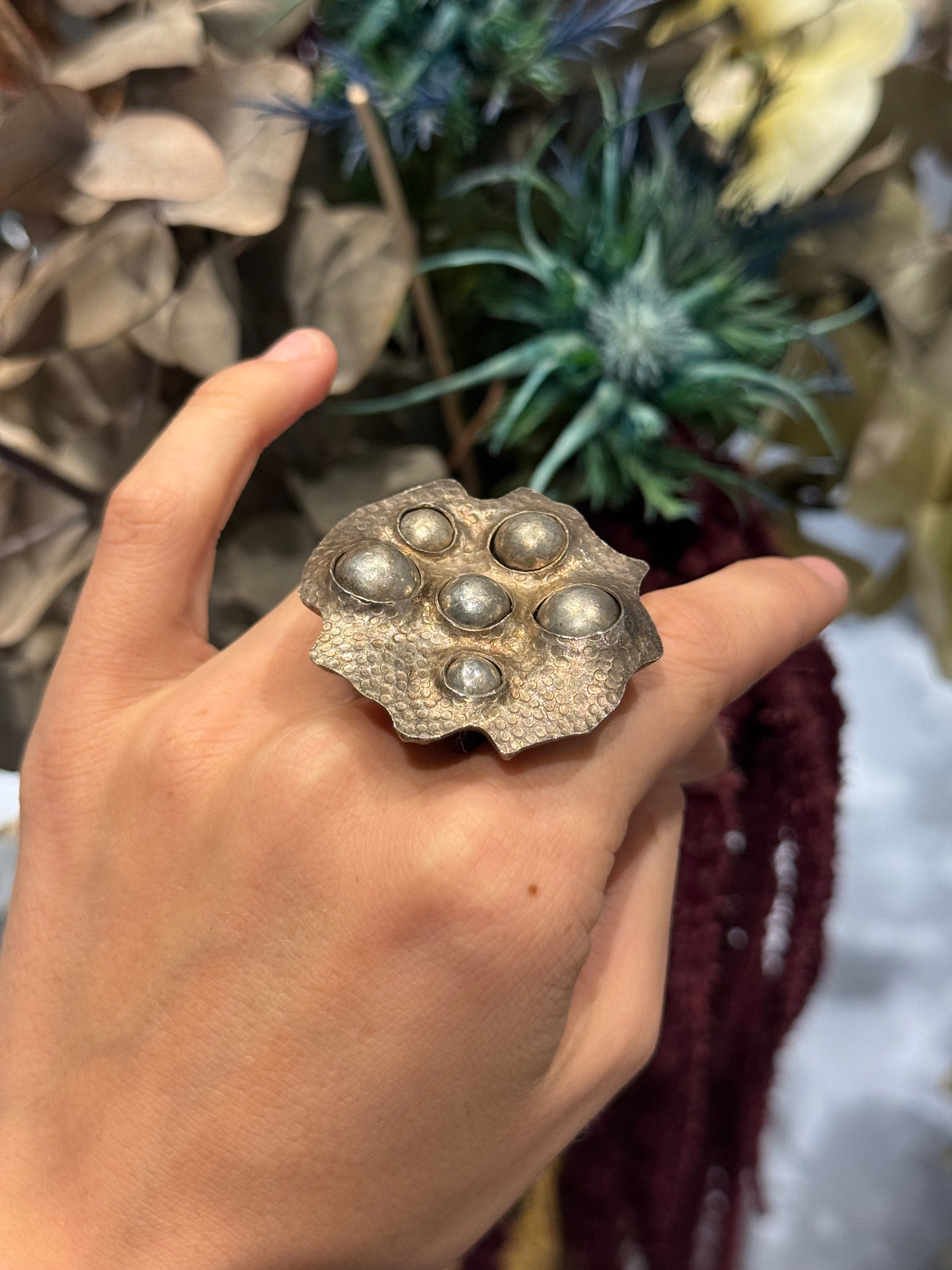 Organic playful ring with balls