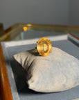 Oval Citrine Silver Ring