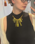 « Dolce Vita » golden radius necklace
