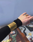 “Edouard Rambaud” golden cuff bracelet