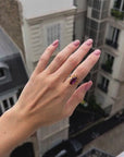 Gold-plated and purple 50's ring