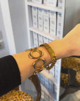 Gold-plated circle bracelet
