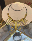 « Dolce Vita » golden radius necklace
