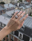 Bague dôme en argent 