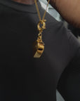 Fischietto pendant - gold (chain gifted)