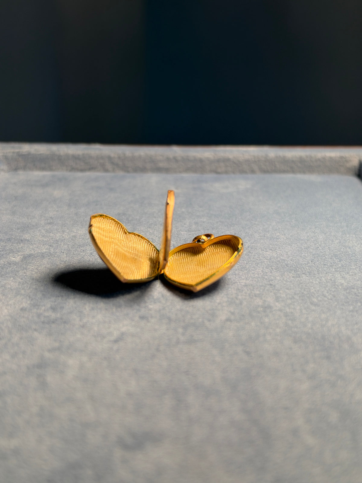 Romantic Gold-Plated Heart Locket Pendant