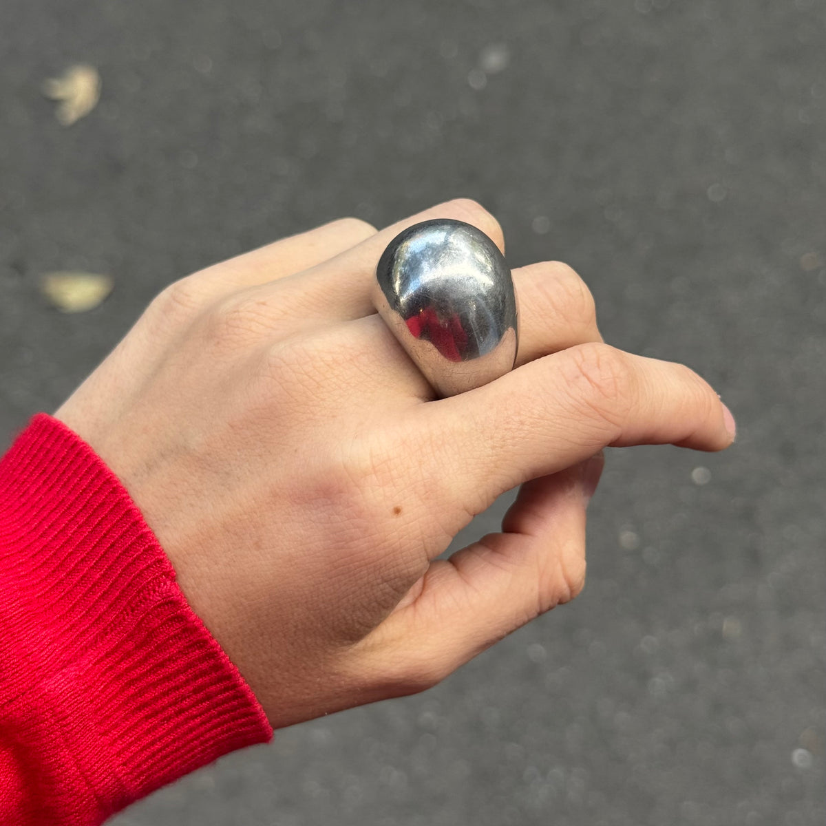 Silver Dome Statement Ring