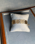 Silver-plated coin bracelet featuring the effigy of Queen Victoria