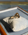 Smoky Quartz Oval Silver Ring