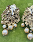 Sodini Baroque Pearl Clip-On Earrings, 1970s