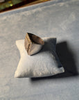 Statement square purple iolite ring