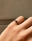 Trilogy Ring, Ruby, Topaz and Silver.