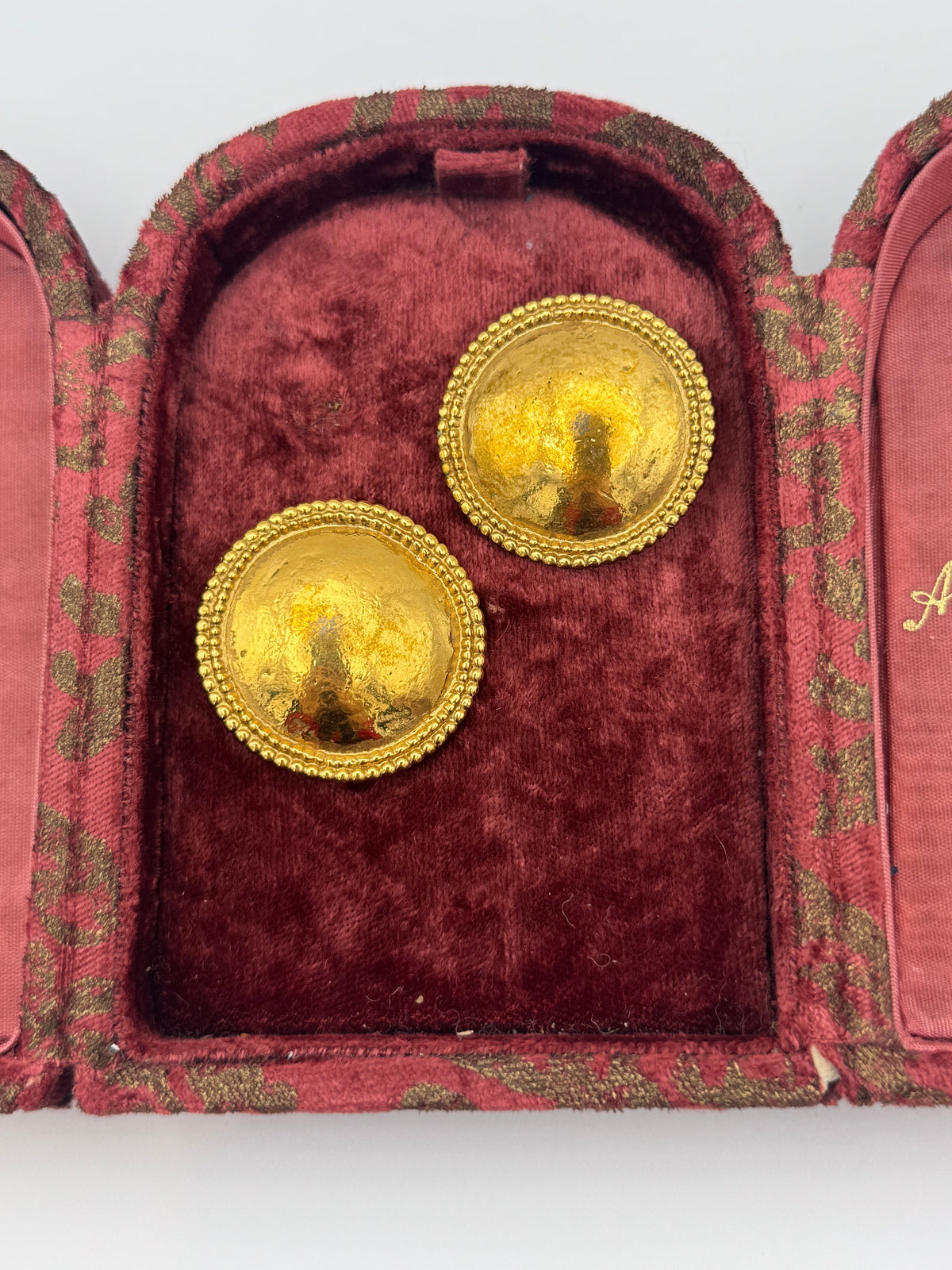 Yves Saint Laurent Gold-Tone Clip-On Earrings, 1980s