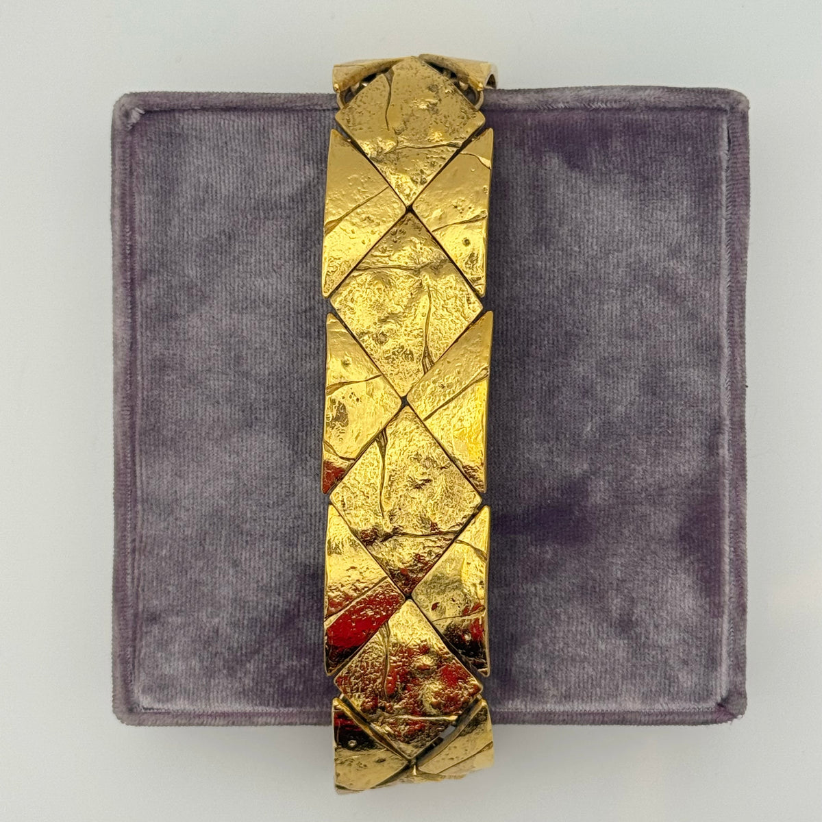 Yves Saint Laurent Golden Metal Bracelet, 1980s