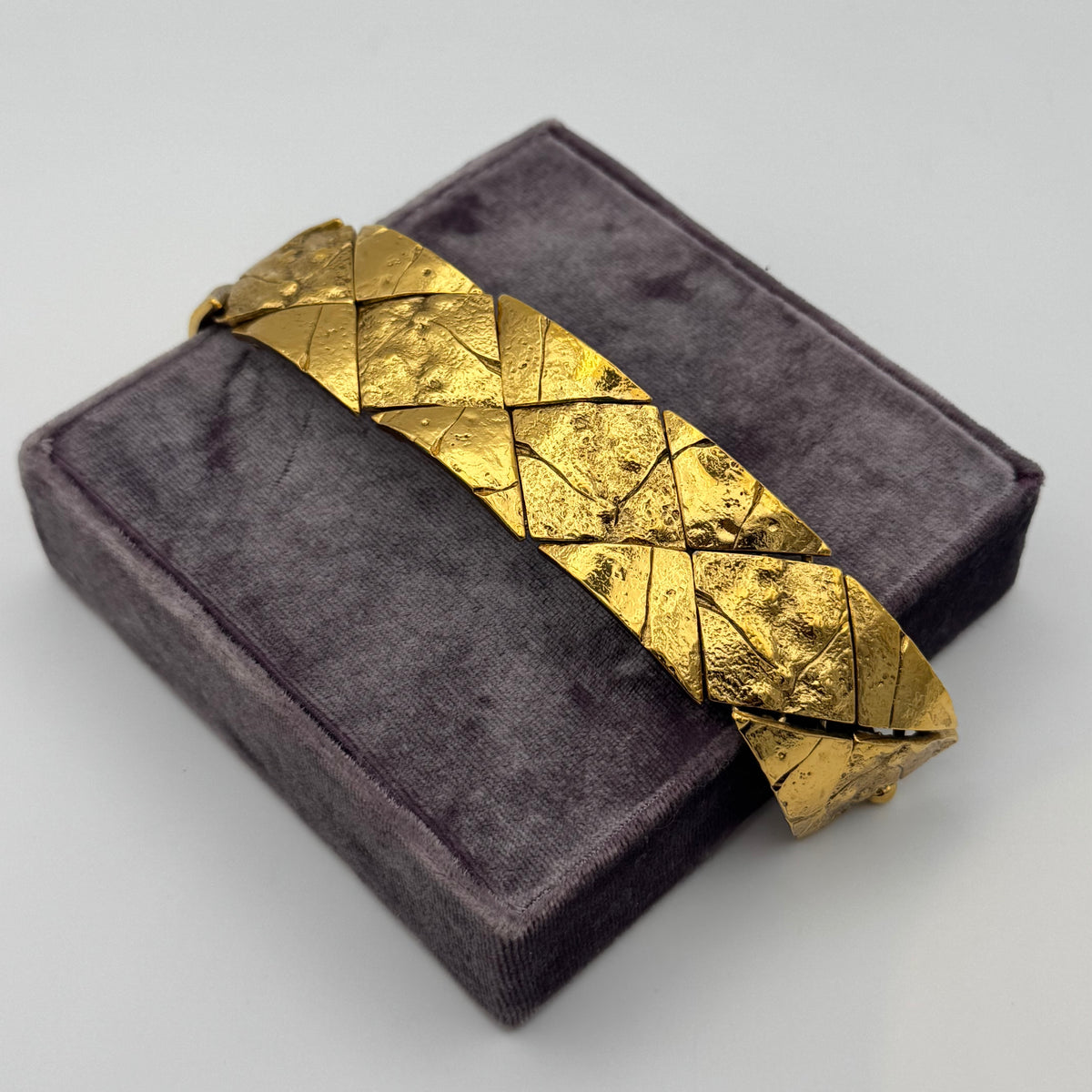 Yves Saint Laurent Golden Metal Bracelet, 1980s