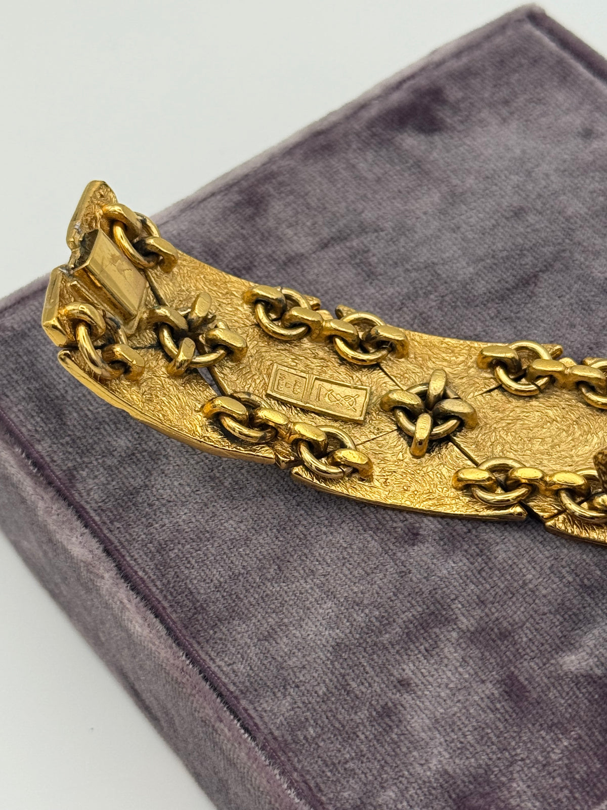 Yves Saint Laurent Golden Metal Bracelet, 1980s